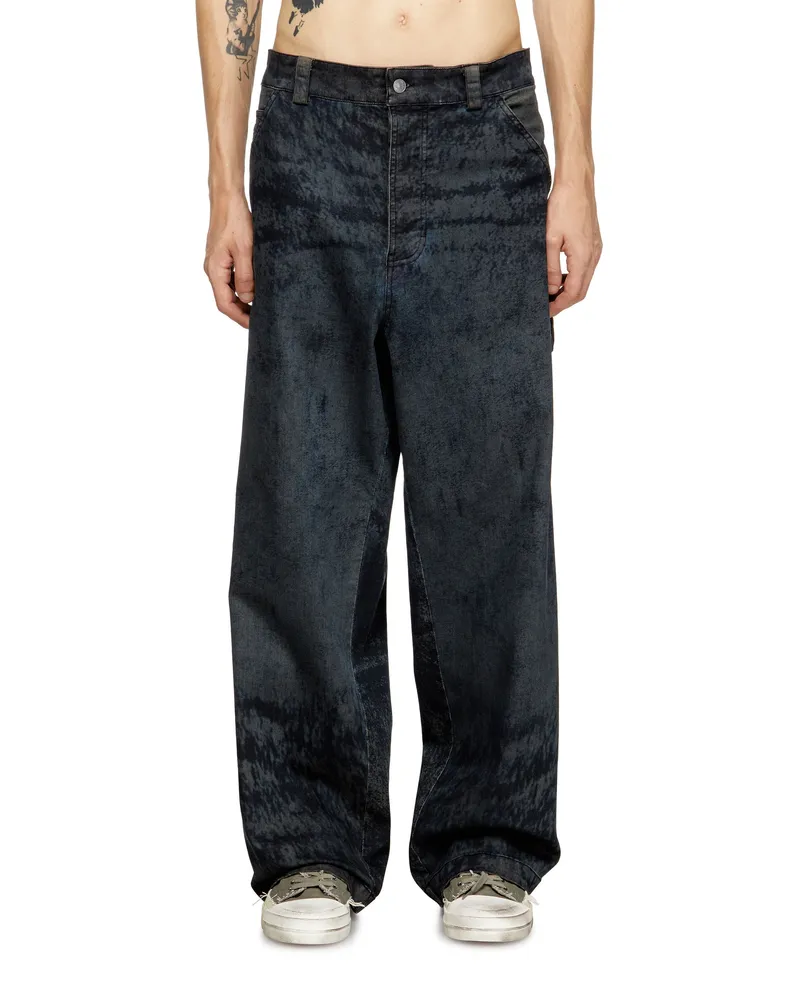 Diesel Utility-Hosen aus Baumwollmischung - Hosen - Herren - Schwarz Schwarz