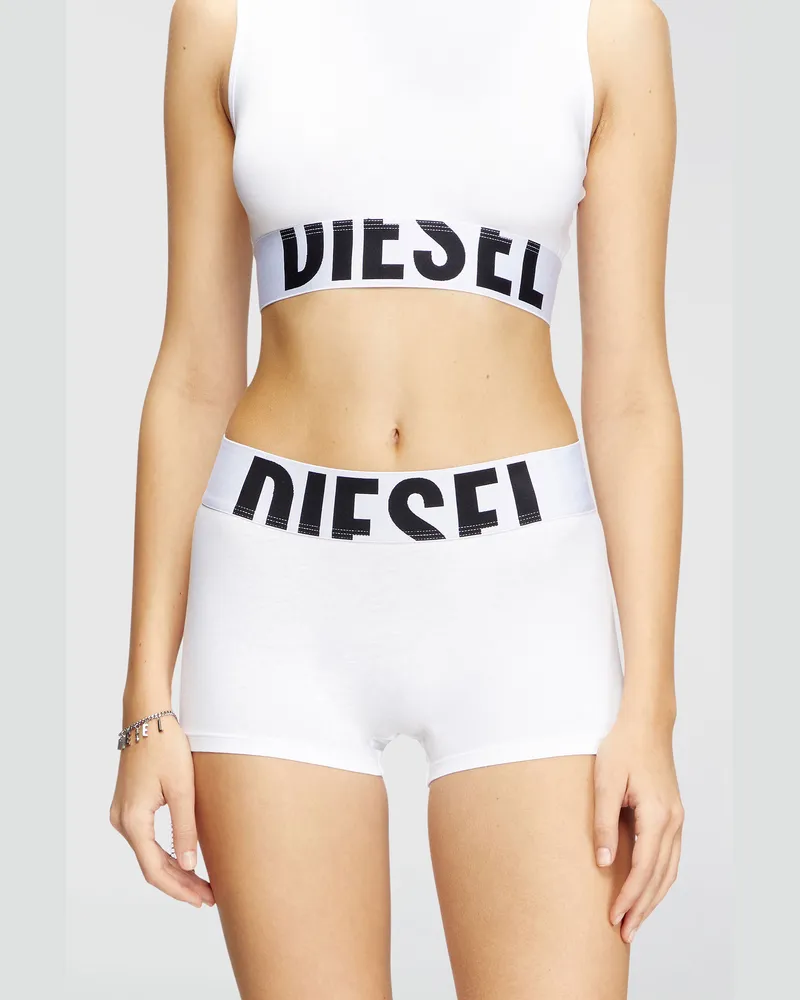 Diesel Boy Shorts im Zweierpack mit Cut-off-Logo - Hosen - Damen - Bunt Bunt
