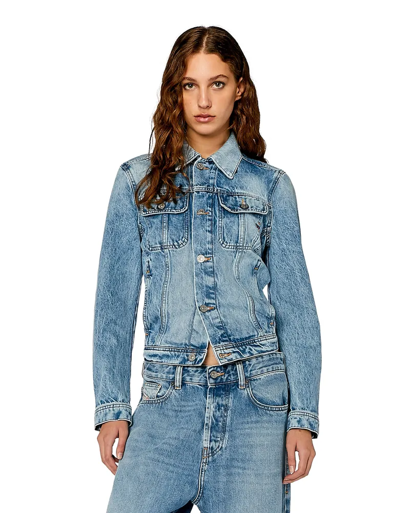 Diesel Truckerjacke aus Denim - Denim jacken - Damen - Blau Blau