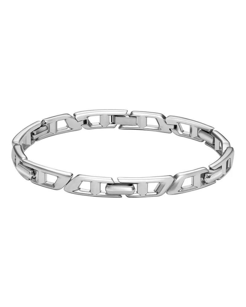 Diesel D Logo-Gliederarmband aus Sterlingsilber - Armbänder - Unisex - Silber Silber