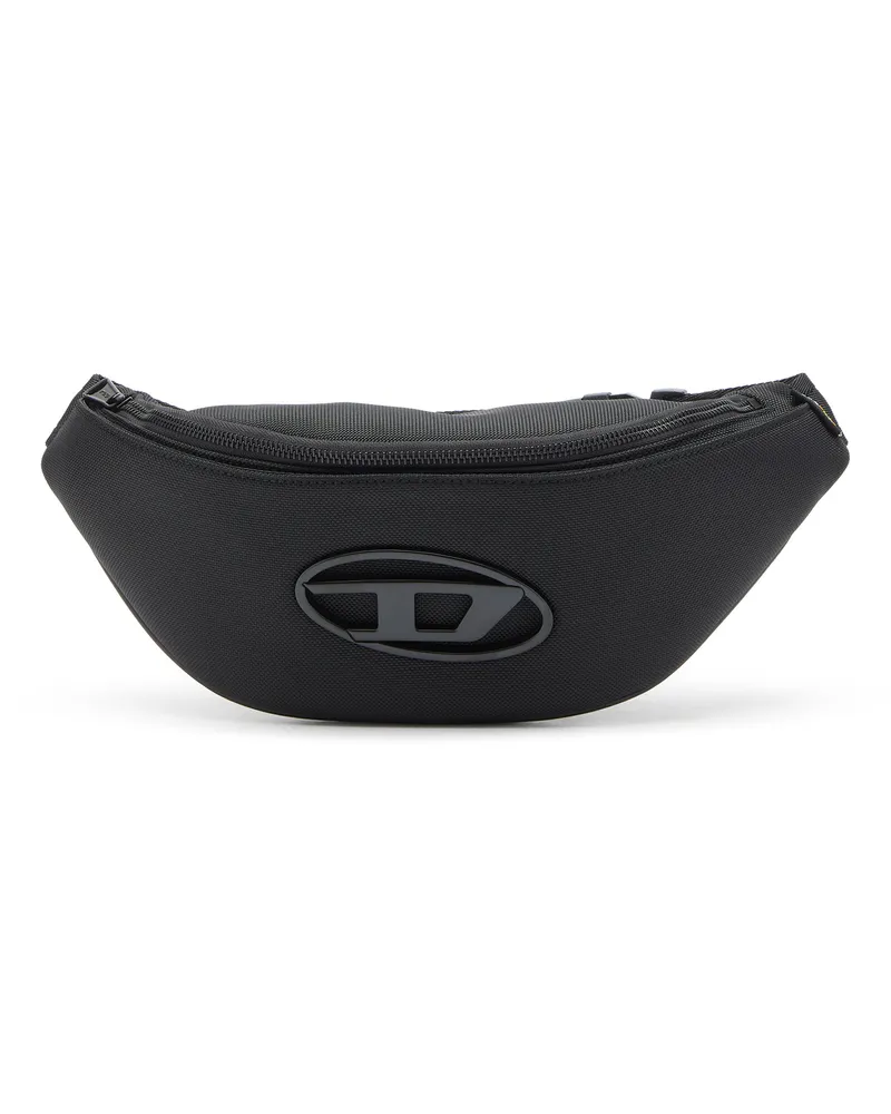Diesel Holi-D - Gürteltasche aus Nylon mit Innentasche - Gürteltaschen - Unisex - Schwarz Schwarz