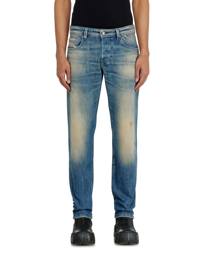 Diesel Regular Regular Waist 2030 D-Krooley Joggjeans, Dunkelblau, Elastischer Bund Blau