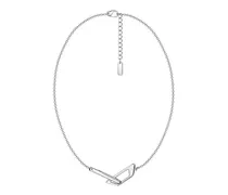 Bandhalskette aus Edelstahl - Halsketten - Unisex - Silber