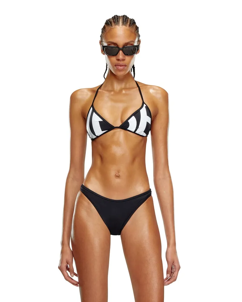 Diesel Bikinioberteil mit abgeschnittenem Diesel-Logo - BHs - Damen - Bunt Bunt