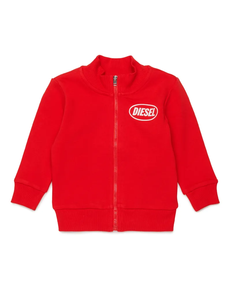 Diesel Sweatshirt aus Baumwolle mit Reißverschluss - Sweatshirts - Unisex - Rot Rot