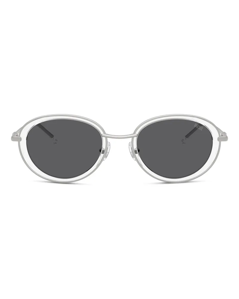 Diesel Ovale Sonnenbrillen - Sonnenbrille - Unisex - Weiss Weiss