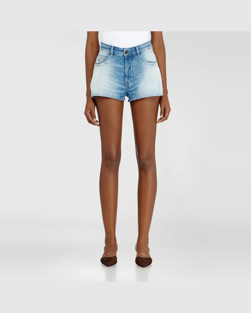 Diesel Weite Jeansshorts - Kurze Hosen - Damen - Blau Blau
