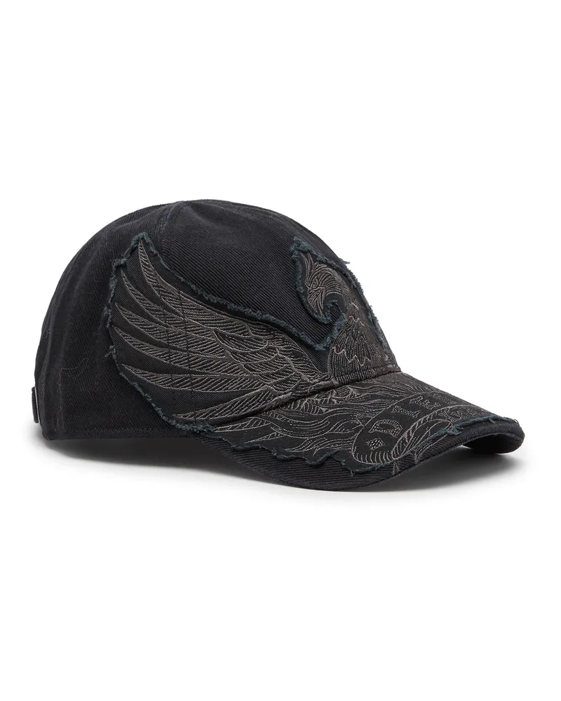 Diesel Baseballkappe mit Phoenix-Stickerei - Hüte - Herren - Schwarz Schwarz