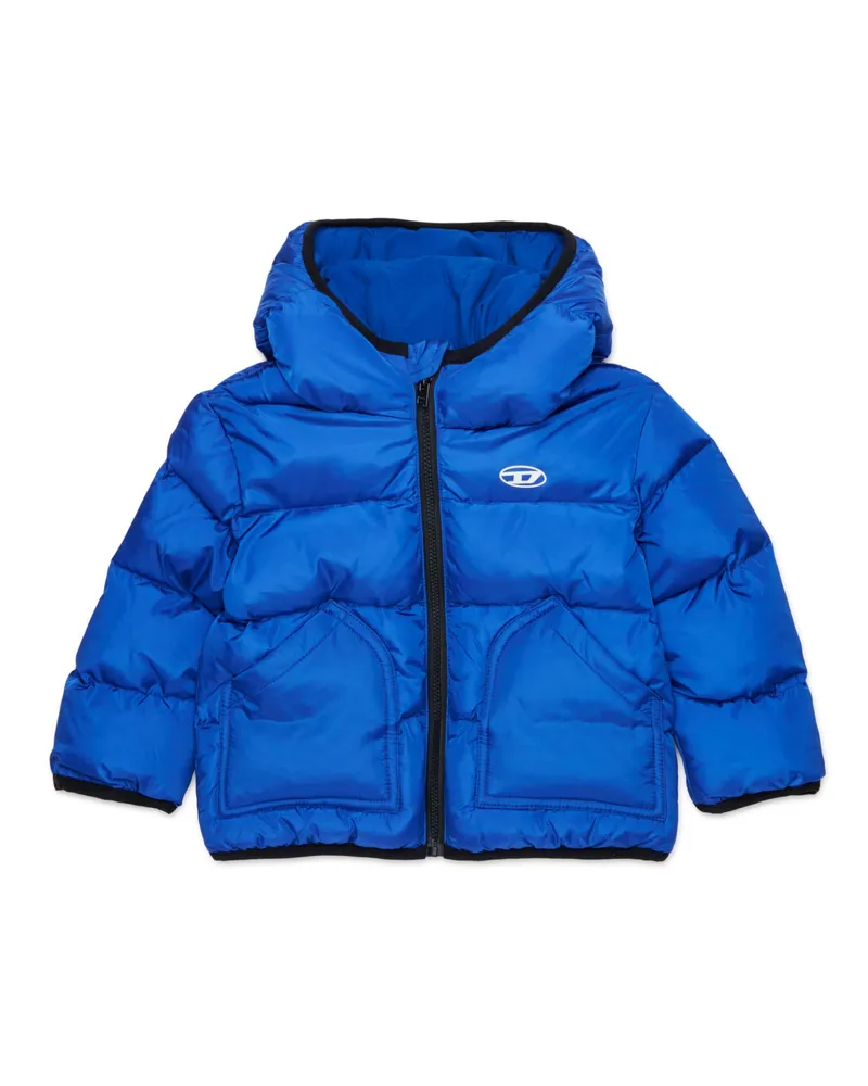 Diesel Steppjacke mit Oval D Logo - Jacken - Unisex - Blau Blau