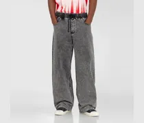 Sweatpants mit Denim-Effekt - Hosen - Herren - Grau