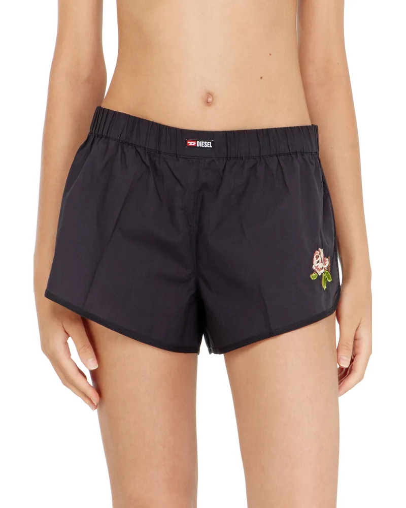 Diesel Boxershorts aus Baumwolle mit Blumenstickerei - Boxer Woven - Damen 