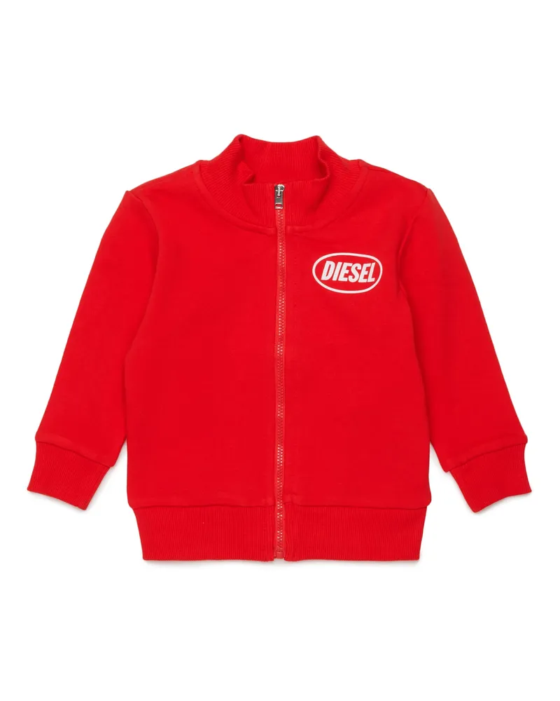 Diesel Sweatshirt aus Baumwolle mit Reißverschluss - Sweatshirts - Unisex - Rot Rot