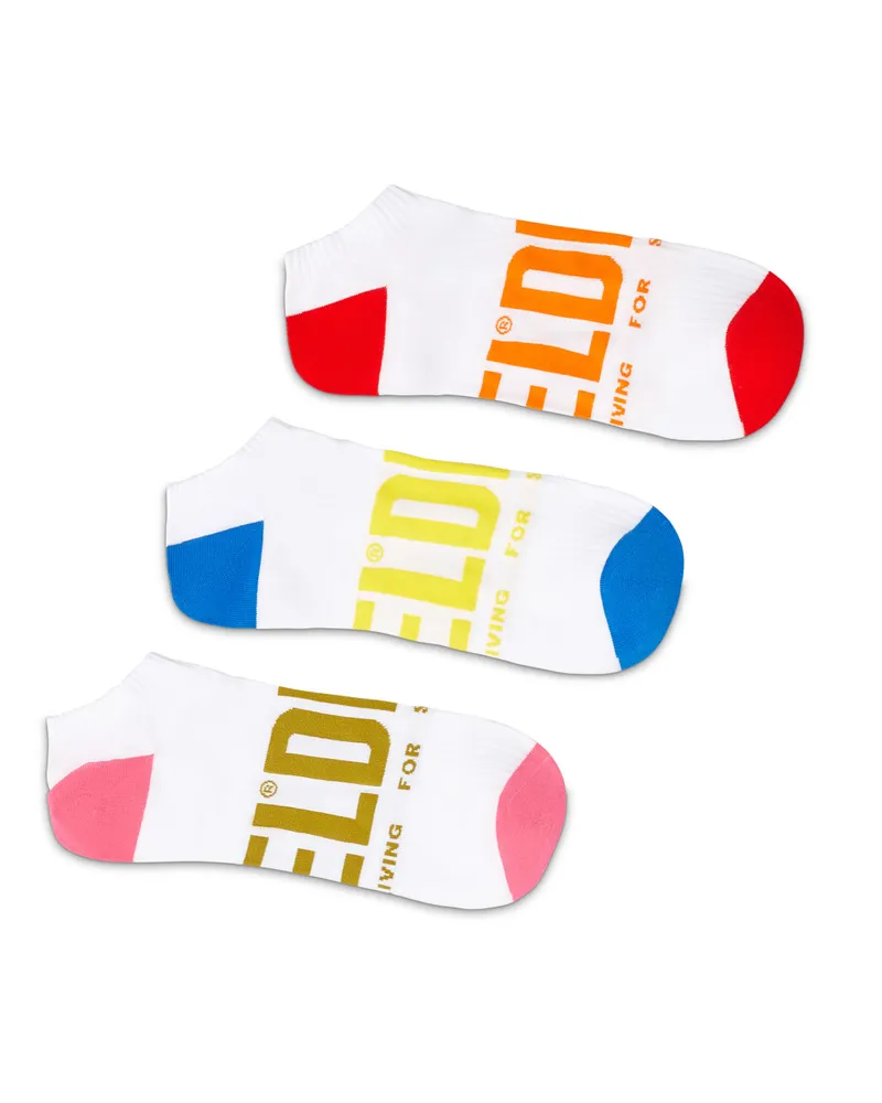 Diesel Low-Cut-Socken mit Logo im Dreierpack - Socken - Herren - Weiss Weiss