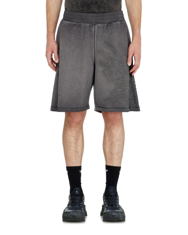 Diesel Sweatshorts mit Dévoré-Motiven - Kurze Hosen - Herren - Grau Grau
