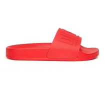 Pool-Slides aus semitransparentem Gummi - Schuhe - Unisex - Rot