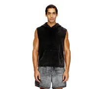 Ärmelloser Hoodie mit Denim-Effekt - Out of water - Herren - Schwarz