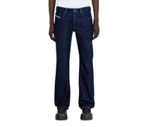 Regular Jeans Low Waist 1985 Larkee, Dunkelblau, Knopfverschluss