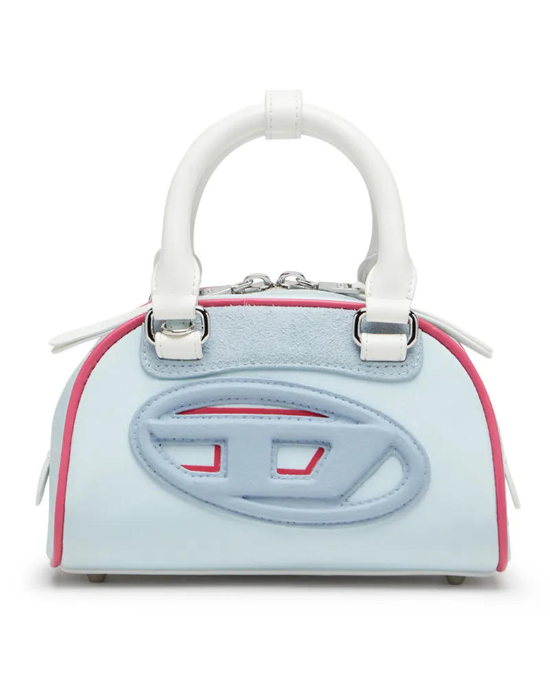 Diesel 1DR Dome-Colourblock-Kleine-Bowling-Tasche - Schultertaschen - Damen - Blau Blau