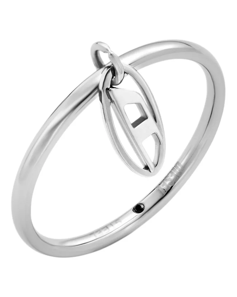 Diesel Charm-Ring aus Edelstahl - Ringe - Unisex - Silber Silber