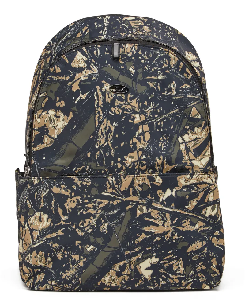 Diesel D-Pack-Rucksack aus Camouflage-Print-Stoff - Rucksäcke - Herren - Grün Grün