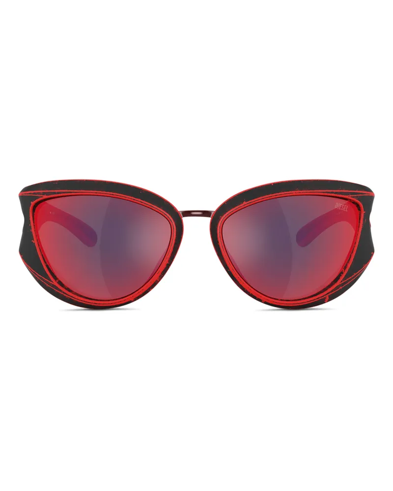 Diesel Sonnenbrille - Unisex - Rot Rot