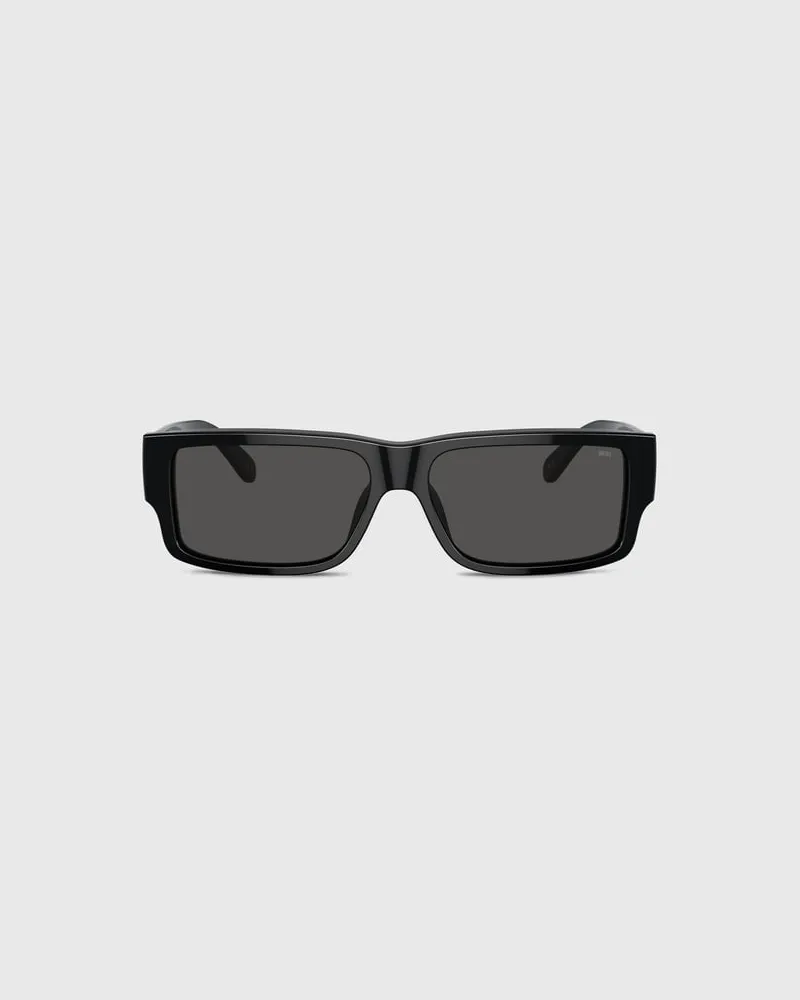 Diesel Rechteckiges Modell Brille - Sonnenbrille - Herren - Schwarz Schwarz