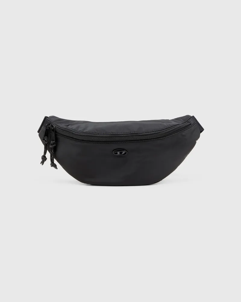 Diesel D-Pack-Gürteltasche aus Satin-Touch-Stoff - Schultertaschen - Herren - Schwarz Schwarz