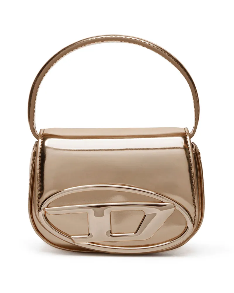 Diesel 1DR-XS-S-Ikonische Mini-Tasche aus Leder in Spiegeloptik - Handtaschen - Damen - Braun Braun