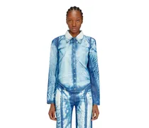 Hemd aus X-Ray Lyocell-Denim - Denimhemden - Damen - Blau