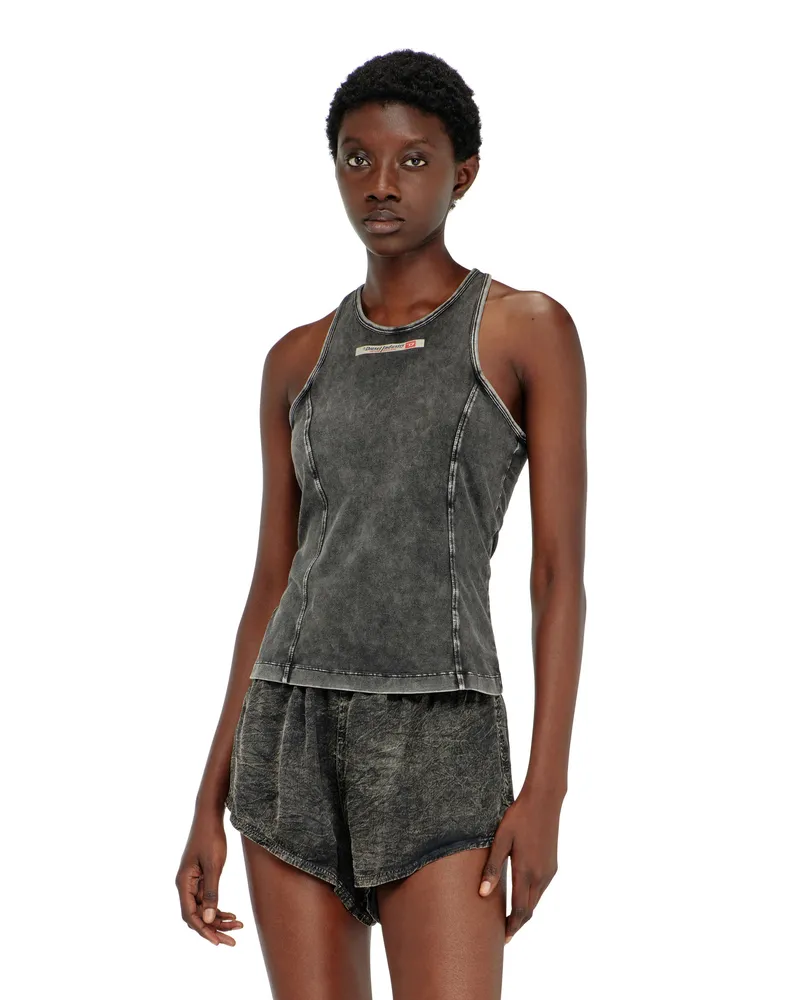 Diesel Tanktop aus Baumwolle - Oberteile - Damen - Grau Grau