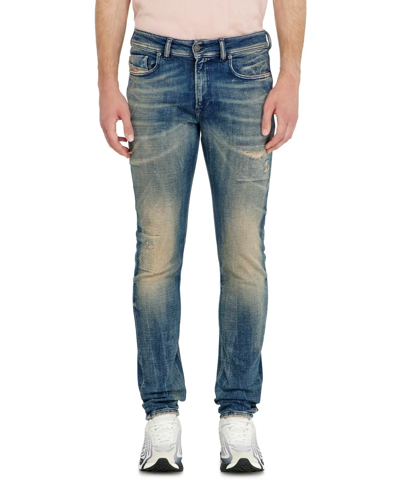 Diesel Skinny Jeans Low Waist 1979 Sleenker,, Reißverschluss Blau