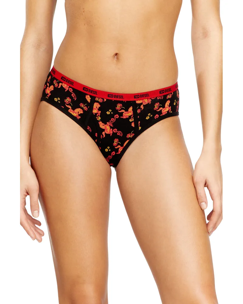 Diesel Dreierpack Slips mit Pferdemuster - Panties - Damen - Bunt Bunt