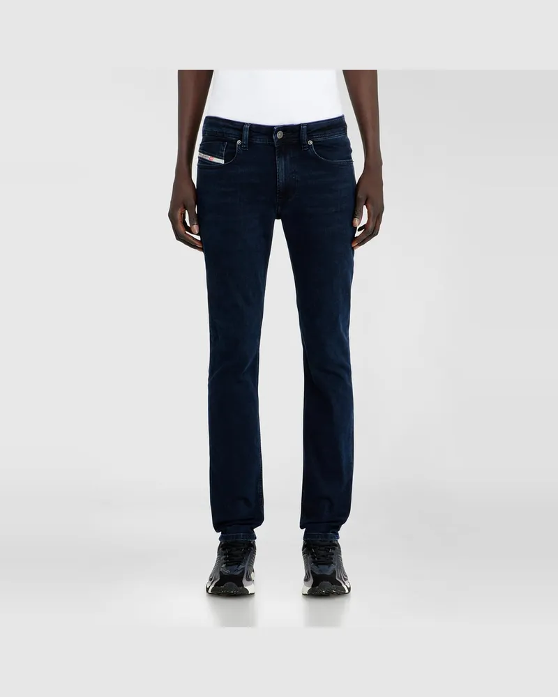 Diesel Skinny Jeans Low Waist 1979 Sleenker, Dunkelblau, Reißverschluss Blau