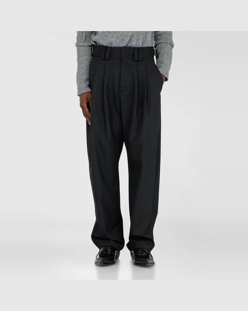 Diesel Maßgeschneiderte Hose mit Denim-Detail - Hosen - Herren - Schwarz Schwarz