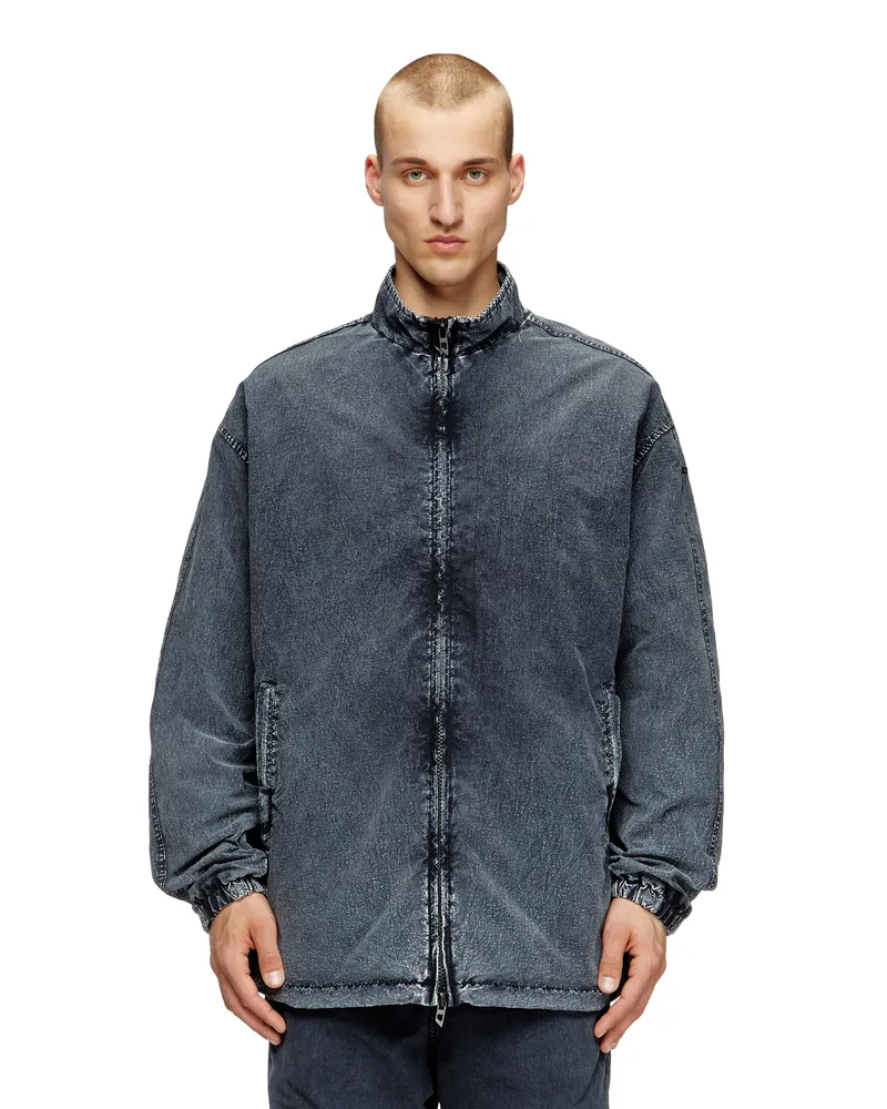 Diesel Jacke aus recyceltem Nylon-Taslan - Jacken - Herren - Schwarz Schwarz