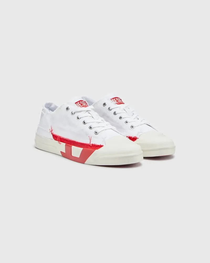 Diesel S-D-Verse-Canvas-Sneakers mit Schmutz-Effekt - Sneakers - Herren - Bunt Bunt