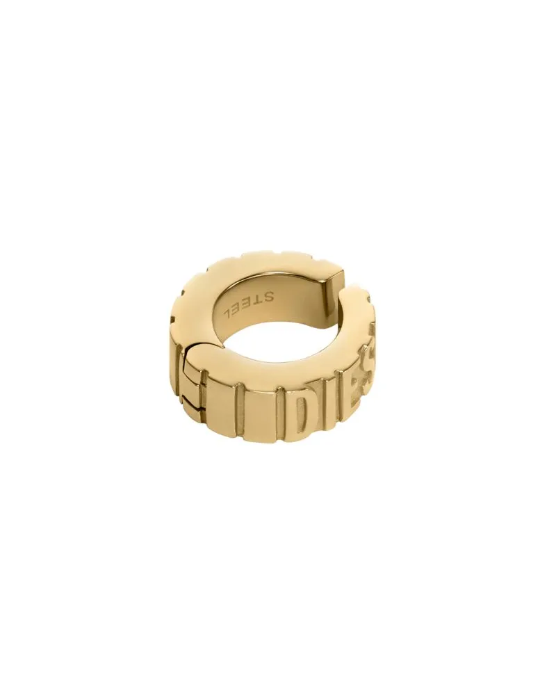 Diesel Cuff-Ohrring aus goldenem Edelstahl - Ear Cuffs - Unisex - Gold Gold