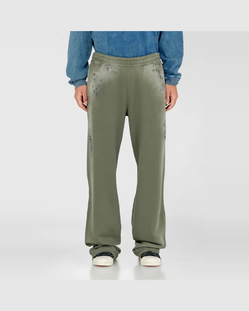 Diesel Sweatpants aus Baumwolle mit destroyed look - Hosen - Herren - Grün Grün
