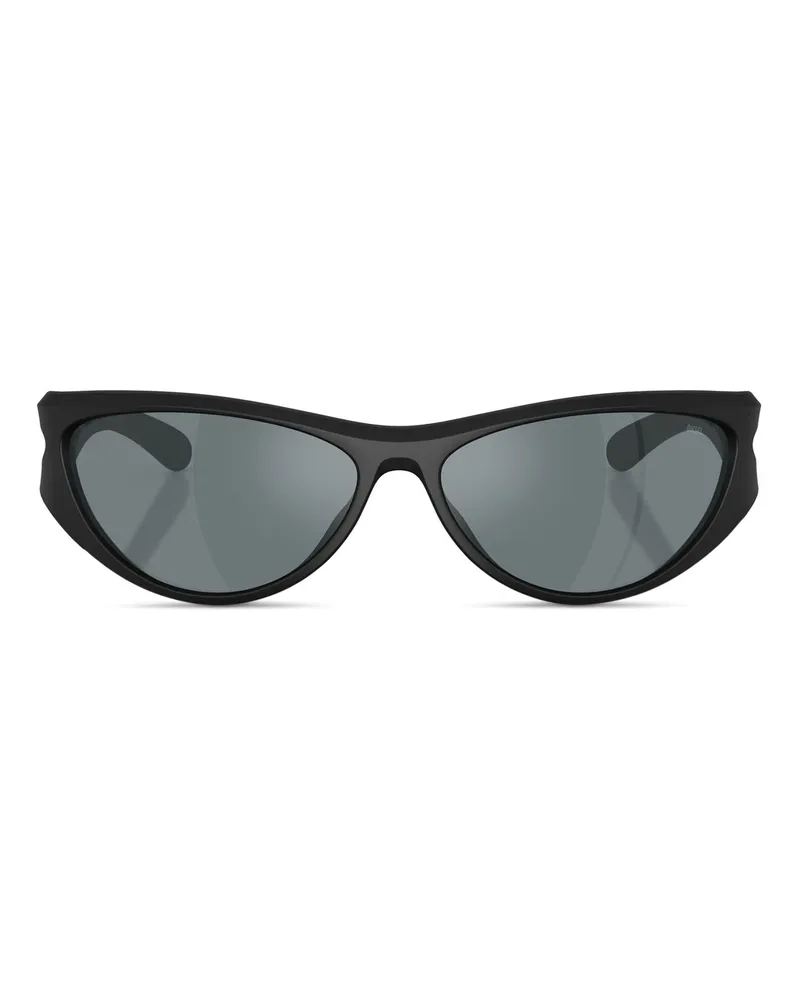 Diesel Softer Katzenaugen-Style Brille - Sonnenbrille - Unisex - Schwarz Schwarz