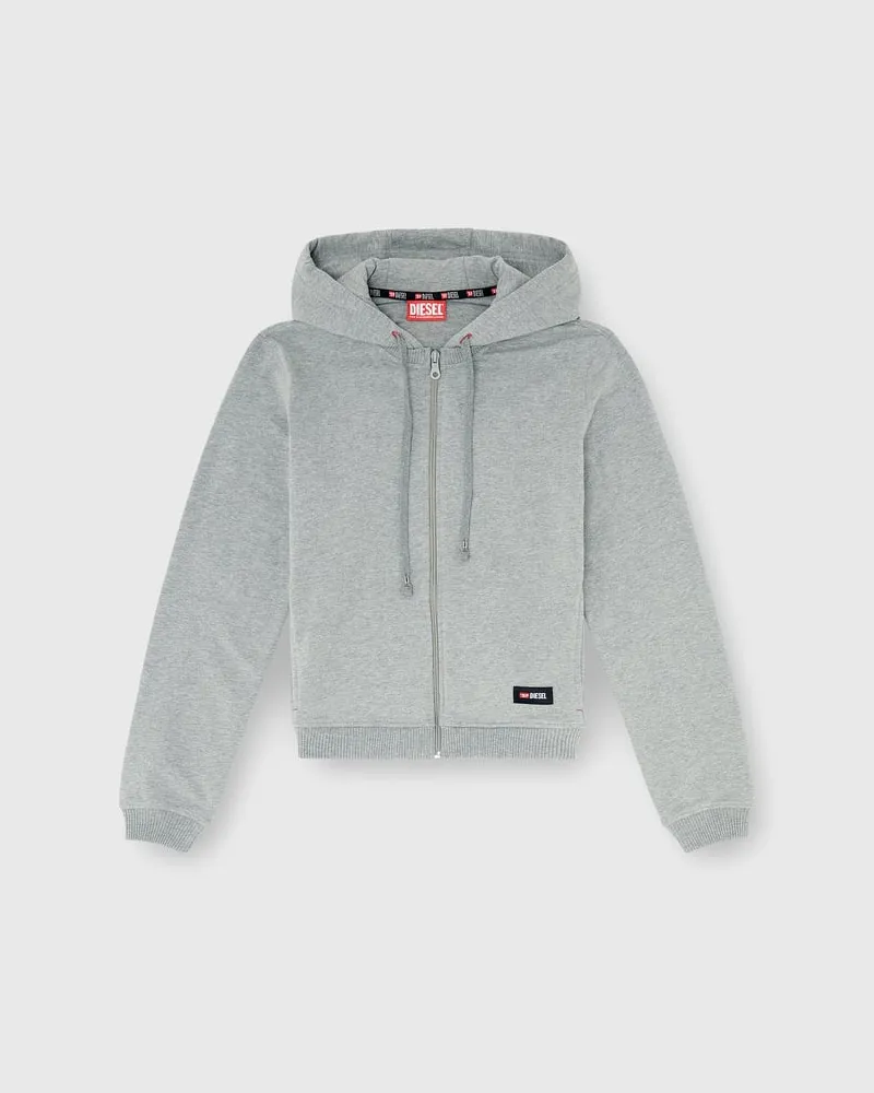 Diesel Kapuzenpullover aus aufgerauter Baumwollmischung - Oberteile - Damen - Grau Grau