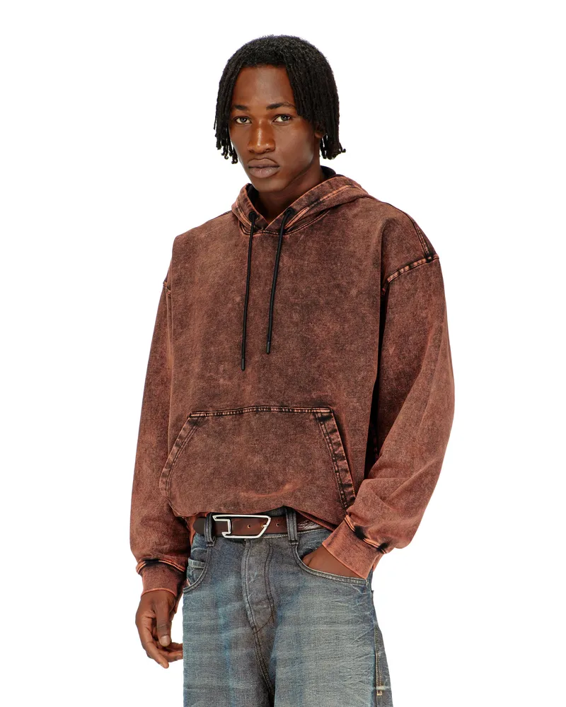 Diesel Sweatshirt mit Denim-Effekt-Behandlung - Sweatshirts - Herren - Braun Braun