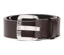 3.9cm Gürtel aus Leder mit Sternen-Logo-Schließe aus Metall - Gürtel - Herren - Braun