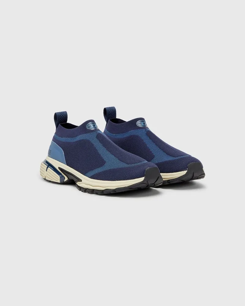 Diesel Pro-V-Dense-Slip-on-Strick-Sockenturnschuhe - Sneakers - Herren - Blau Blau