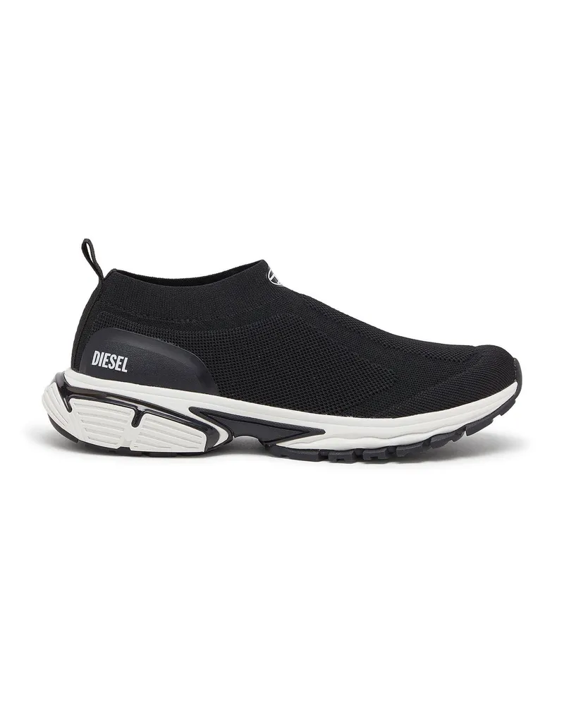 Diesel Pro-V-Dense-Slip-on-Strick-Sockenturnschuhe - Sneakers - Herren - Schwarz Schwarz