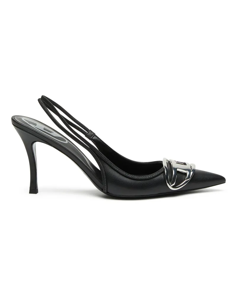 Diesel D-Venus-Slingback-Pumps aus Nappa-Leder - Pumps - Damen - Schwarz Schwarz
