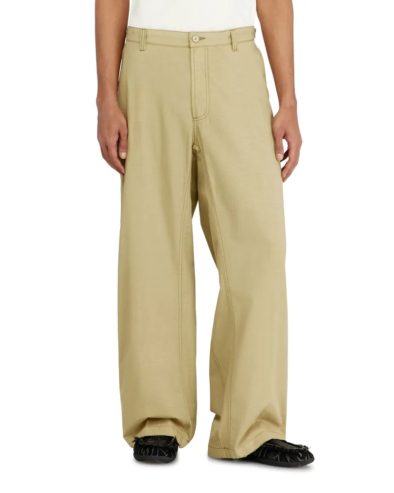 Diesel Baumwoll-Ripstop-Hose mit seitlichen Schnallen - Hosen - Herren - Beige Beige