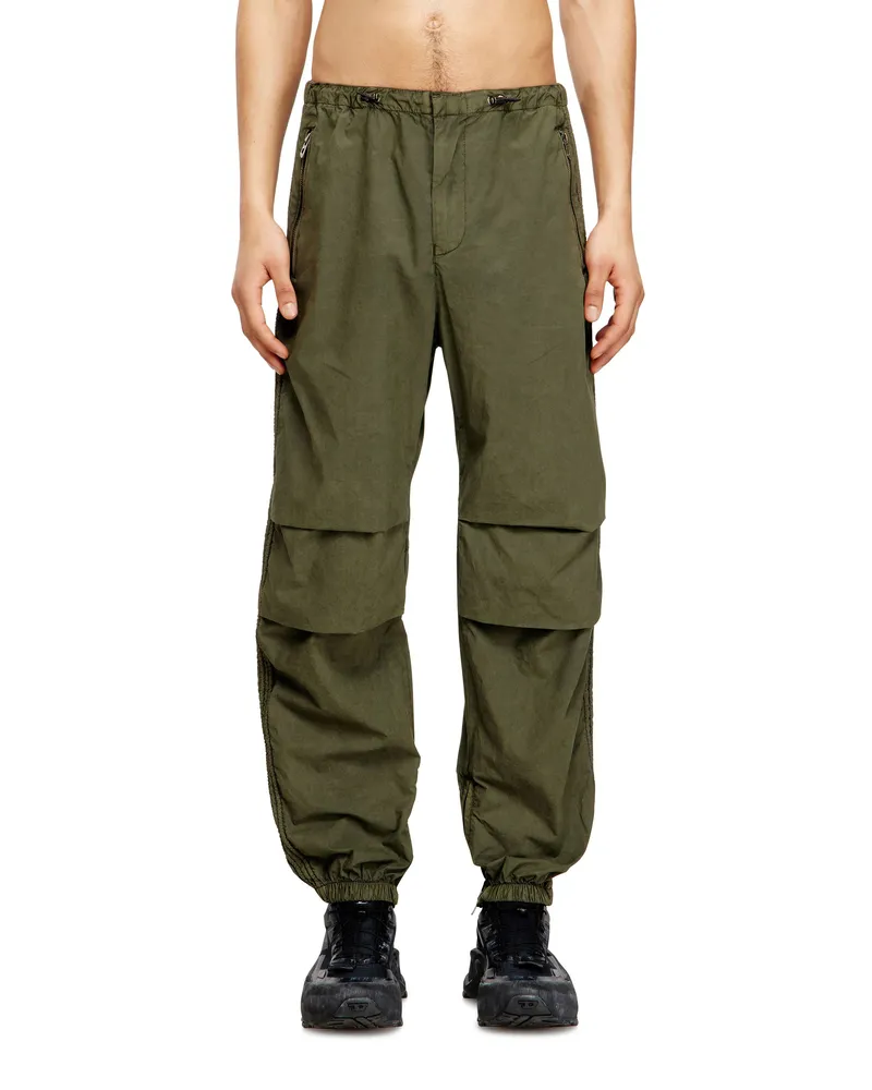 Diesel Cargo-Hosen aus Baumwolle mit Seitenstreifen - Hosen - Herren - Grün Grün