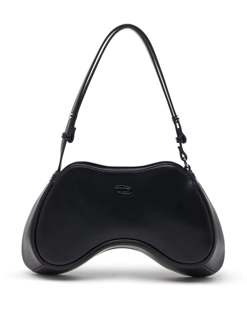 Diesel Play-Zweifarbige PU-Schultertasche - Schultertaschen - Damen - Schwarz Schwarz