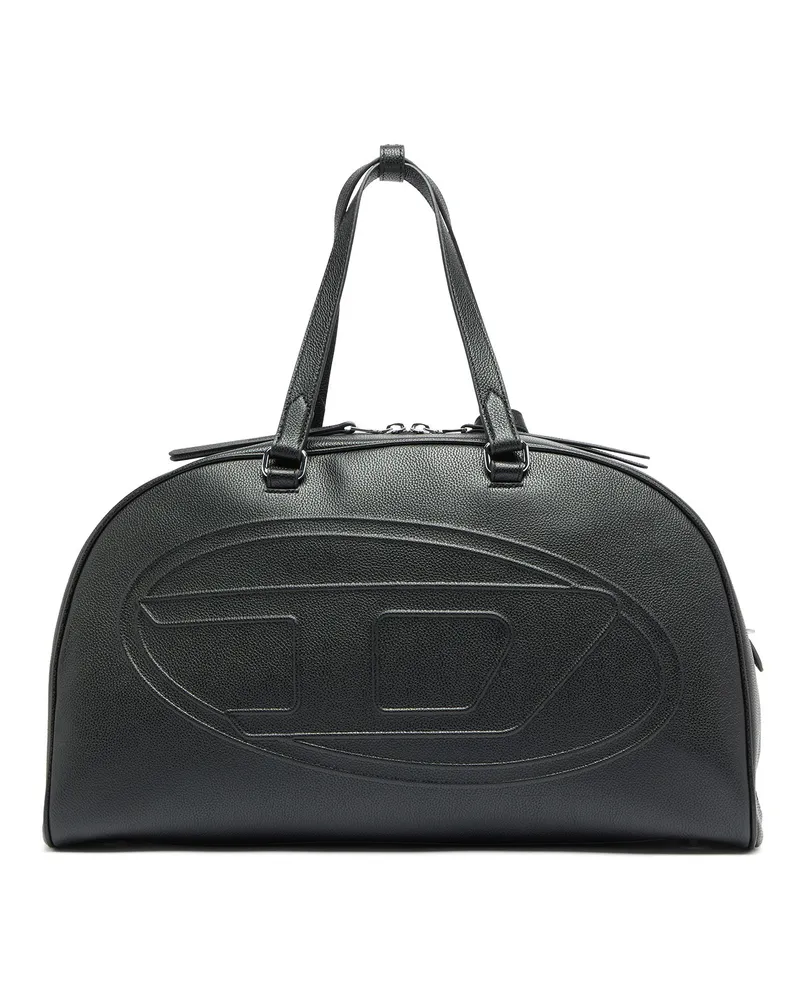 Diesel 1DR Dome - Ledertasche mit Oval D Logo - Reisetaschen - Unisex - Schwarz Schwarz