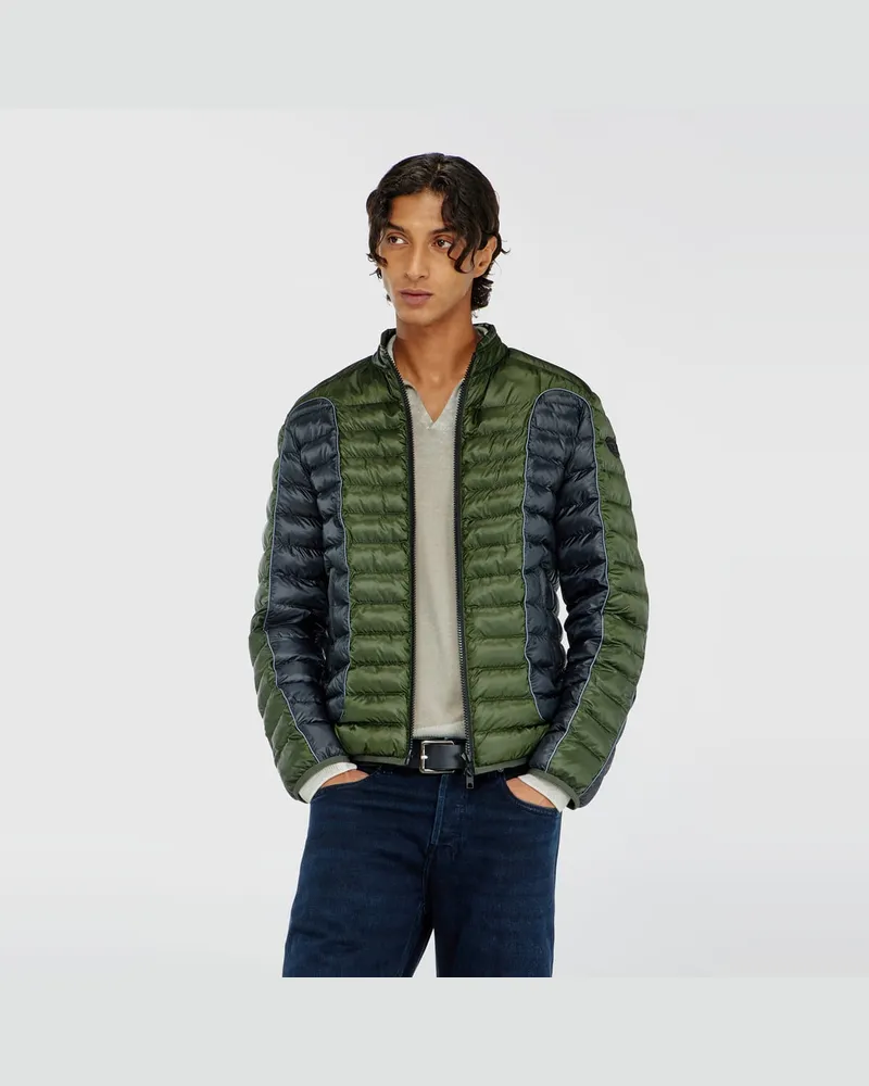 Diesel Biker-Pufferjacke mit Colour-Block-Design - Winterjacken - Herren - Bunt Bunt